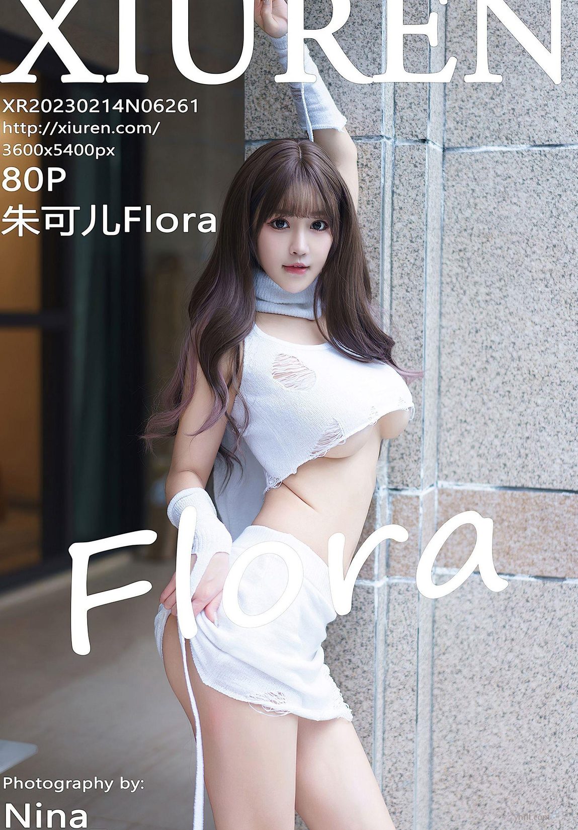  ģ [XIURENӰ] Flora @ɶ ѩ ɫ̿ ȹ ȻӰ VOL.6261 3ҳ 